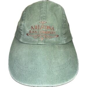 Vintage Arizona‎ Jean Company Green Hat Cap Stretch Strap Band One Size